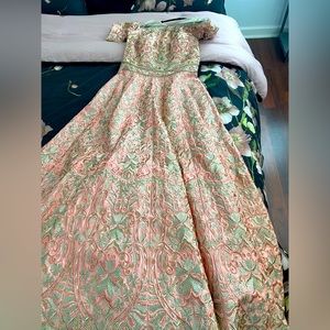 One piece lengha gown